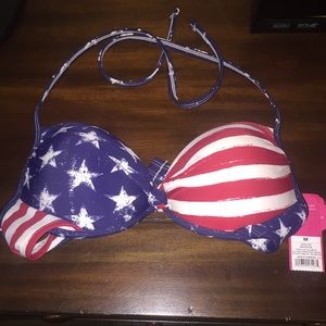 American Flag Swim Top